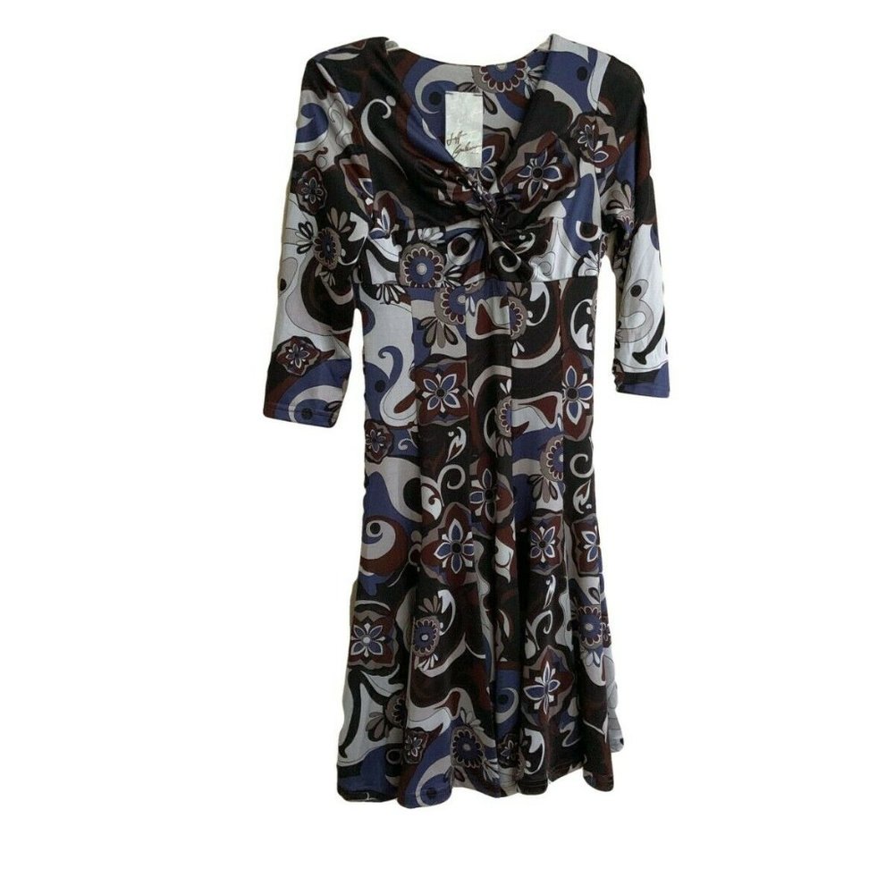 😍Jeff Gallano Paris Katrine Multicolor MOD dress 2